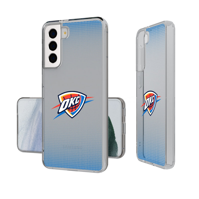 Oklahoma City Thunder Linen Galaxy Clear Phone Case