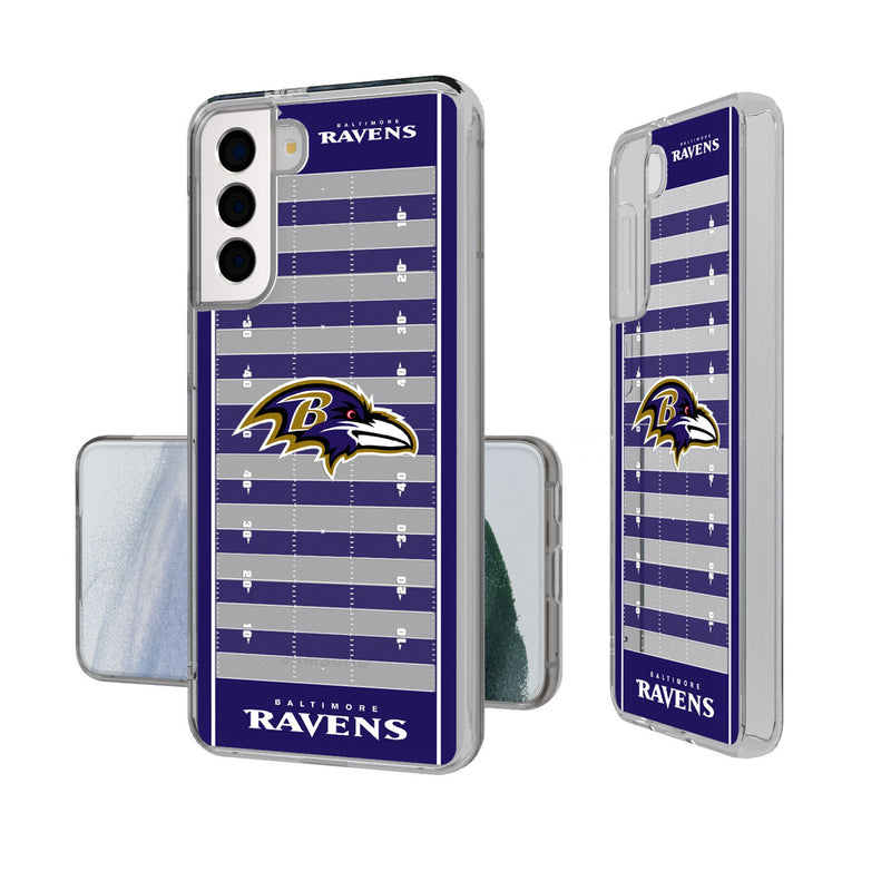 Baltimore Ravens Field Galaxy Clear Phone Case