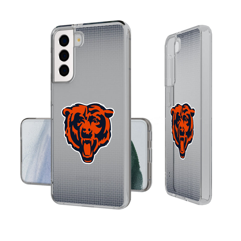 Chicago Bears Linen Galaxy Clear Phone Case