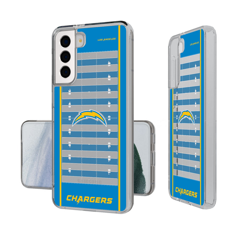 Los Angeles Chargers Field Galaxy Clear Phone Case