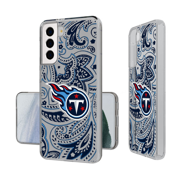 Tennessee Titans Paisley Galaxy Clear Phone Case