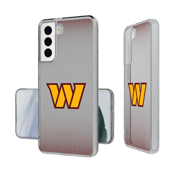 Washington Commanders Linen Galaxy Clear Phone Case