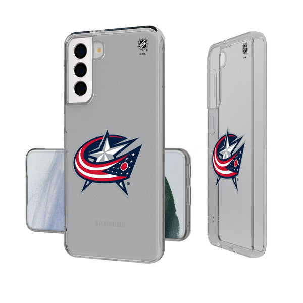 Columbus Blue Jackets Insignia Galaxy Clear Phone Case