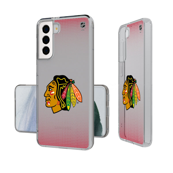 Chicago Blackhawks Linen Galaxy Clear Phone Case