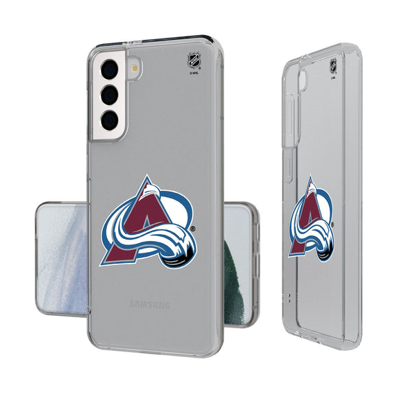 Colorado Avalanche Insignia Galaxy Clear Phone Case