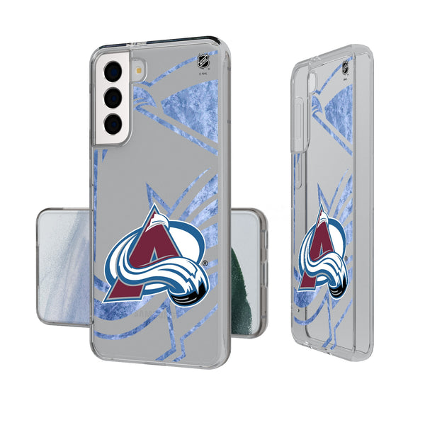 Colorado Avalanche Ice Tilt Galaxy Clear Phone Case