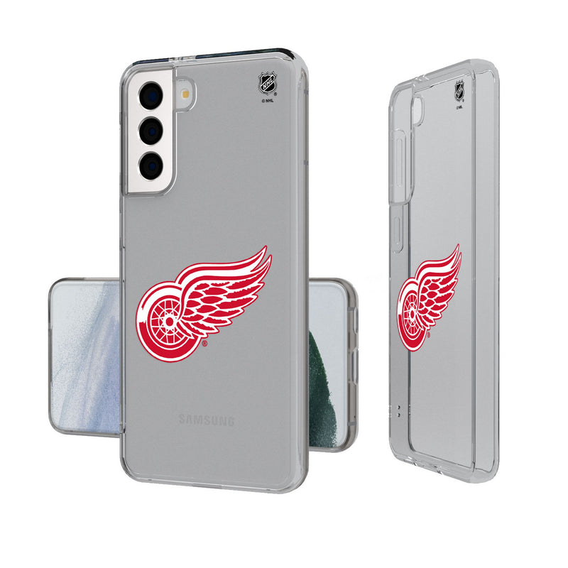 Detroit Red Wings Insignia Galaxy Clear Phone Case