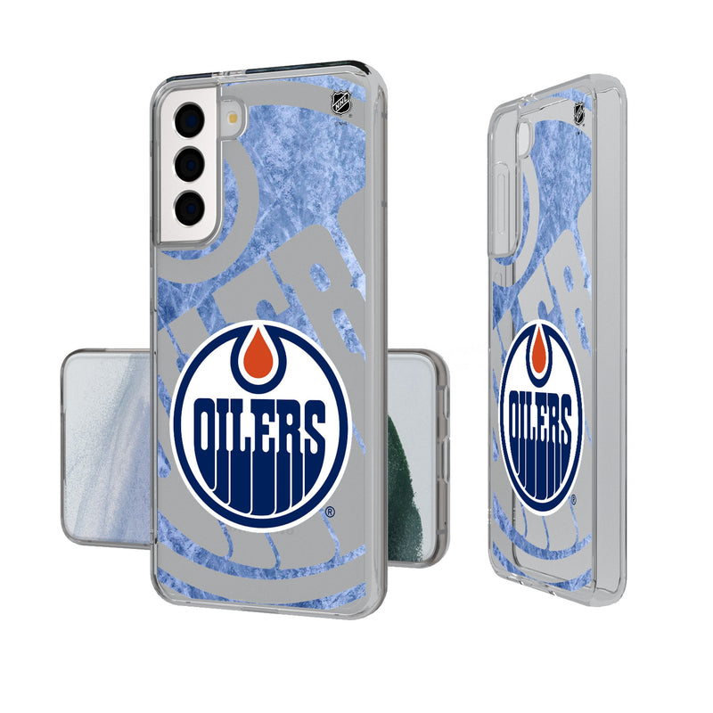 Edmonton Oilers Ice Tilt Galaxy Clear Phone Case