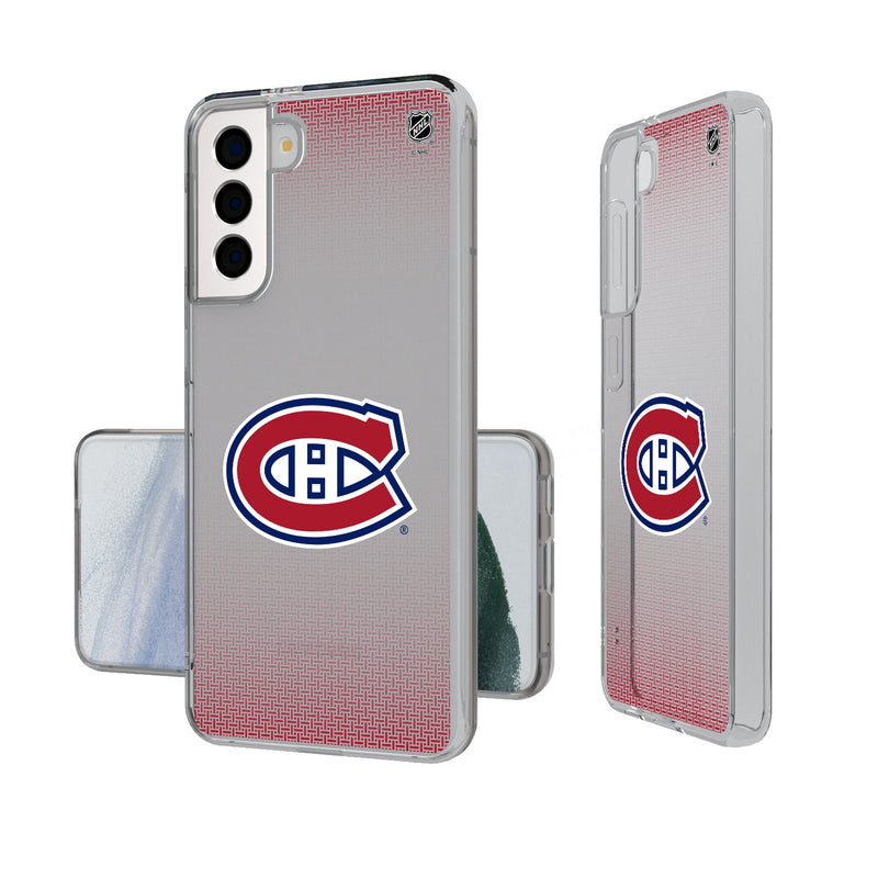 Montreal Canadiens Linen Galaxy Clear Phone Case