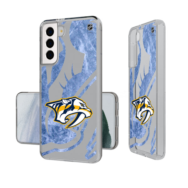 Nashville Predators Ice Tilt Galaxy Clear Phone Case