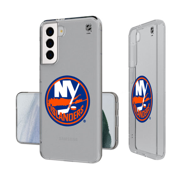 New York Islanders Insignia Galaxy Clear Phone Case