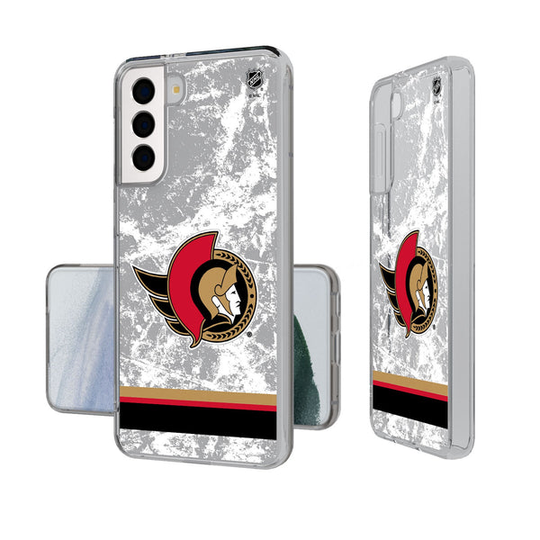 Ottawa Senators Ice Stripe Galaxy Clear Phone Case