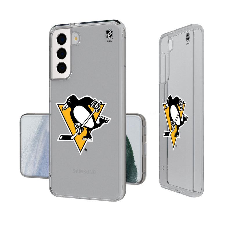 Pittsburgh Penguins Insignia Galaxy Clear Phone Case