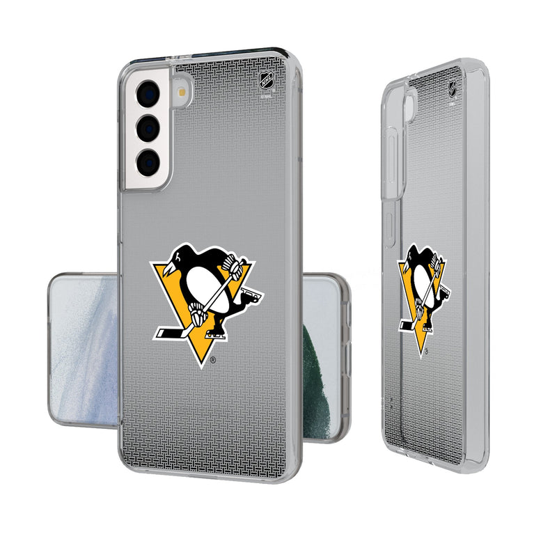 Pittsburgh Penguins Linen Galaxy Clear Phone Case