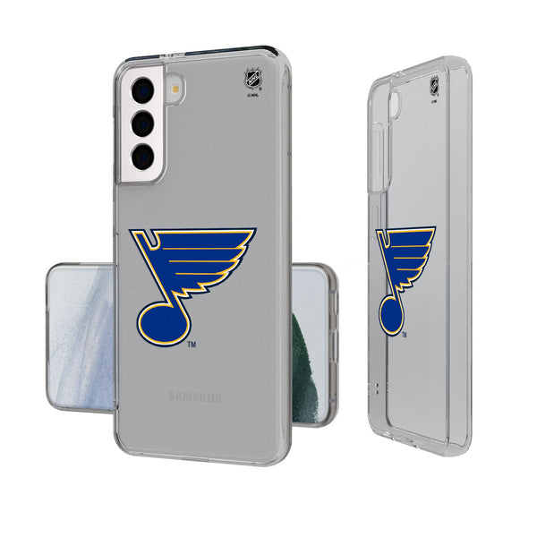 St. Louis Blues Insignia Galaxy Clear Phone Case