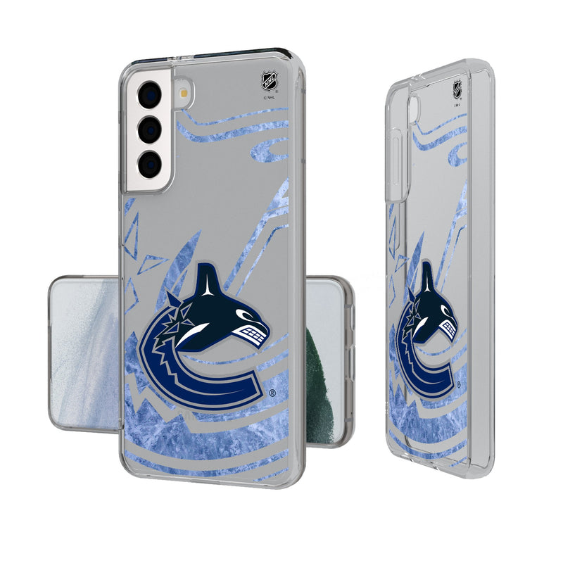 Vancouver Canucks Ice Tilt Galaxy Clear Phone Case