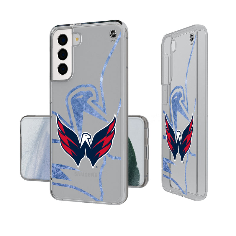 Washington Capitals Ice Tilt Galaxy Clear Phone Case