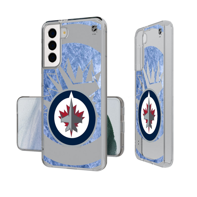 Winnipeg Jets Ice Tilt Galaxy Clear Phone Case