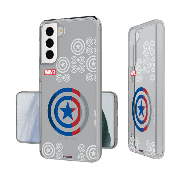 Marvel Avengers Captain America Sigil Galaxy Clear Phone Case