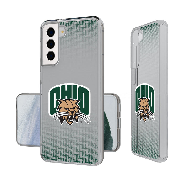 Ohio University Bobcats Linen Galaxy Clear Phone Case