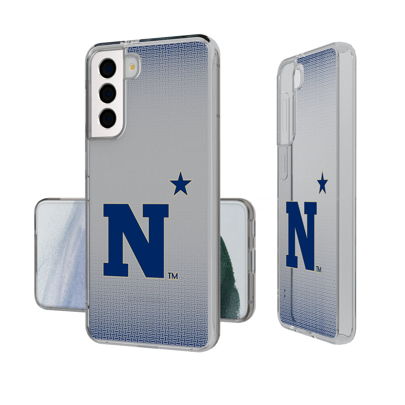 United State Naval Academy Midshipmen Linen Galaxy Clear Phone Case