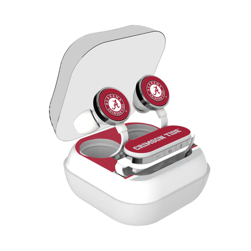 University of Alabama Crimson Tide Stripe Wireless Earbuds