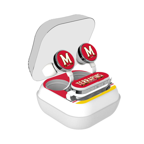 University of Maryland Terrapins Stripe Wireless Earbuds