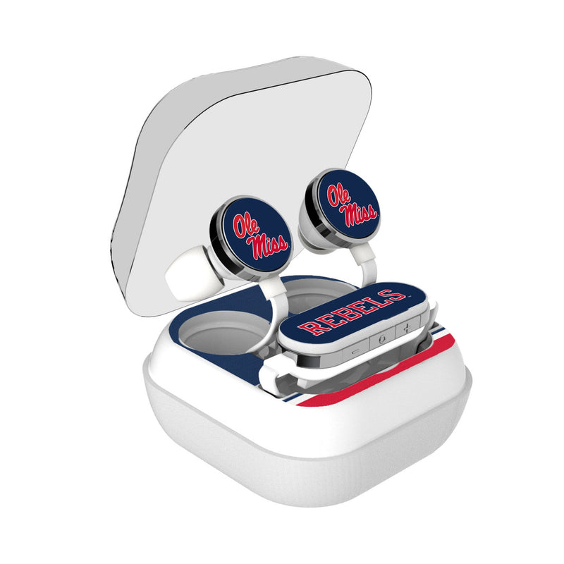 University of Mississippi Rebels Stripe Wireless Earbuds