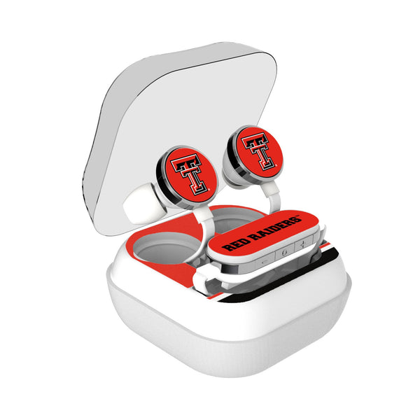 Texas Tech Red Raiders Stripe Wireless Earbuds