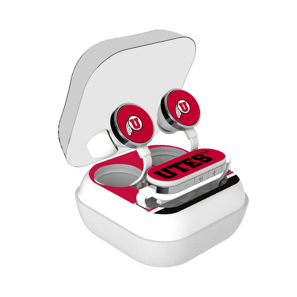 University of Utah Utes Stripe Wireless Earbuds