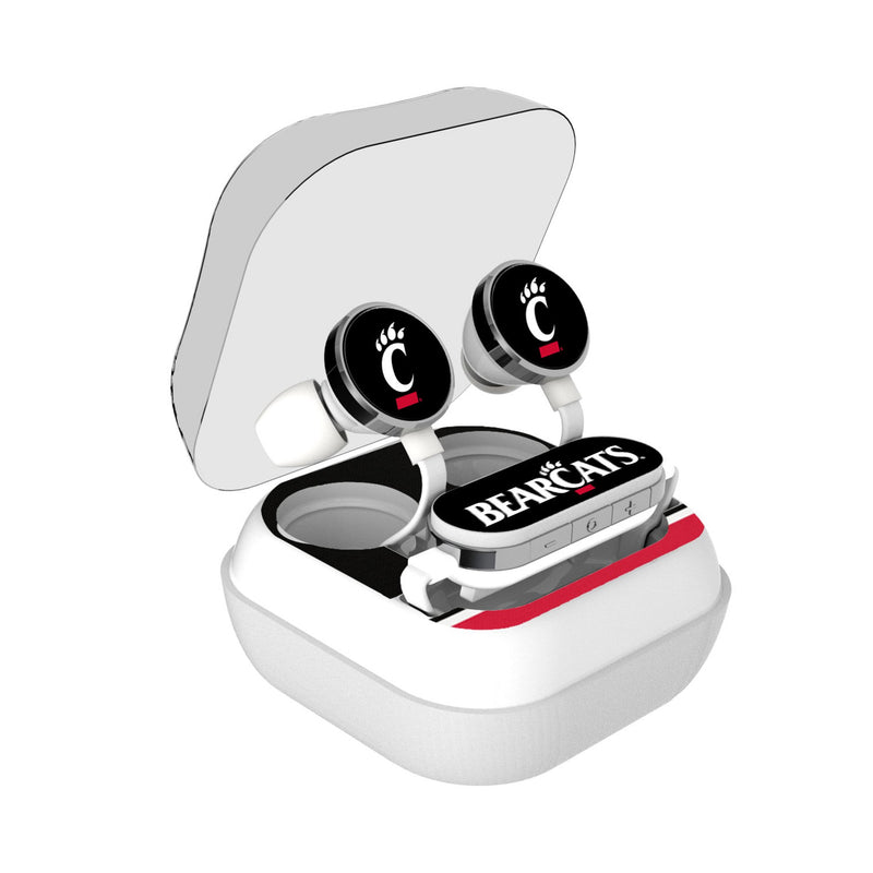 University of Cincinnati Bearcats Stripe Wireless Earbuds