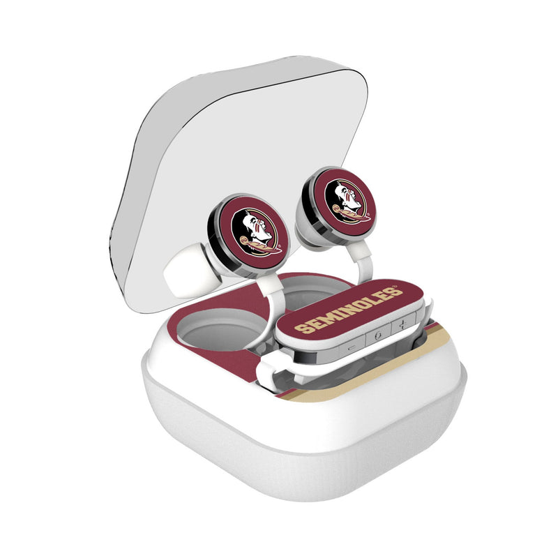 Florida State University Seminoles Stripe Wireless Earbuds