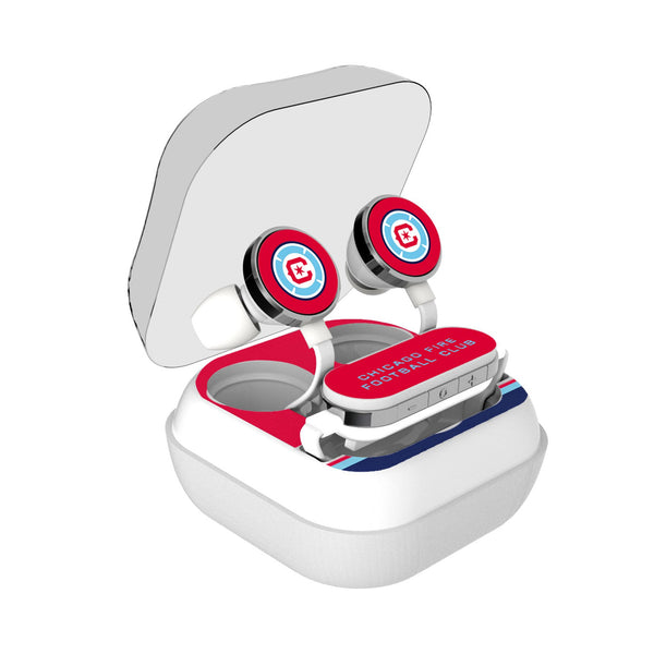 Chicago Fire  Stripe Wireless Earbuds