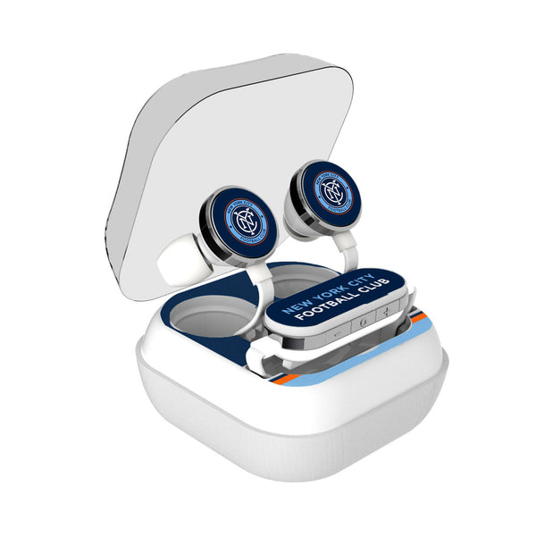 New York City FC  Stripe Wireless Earbuds