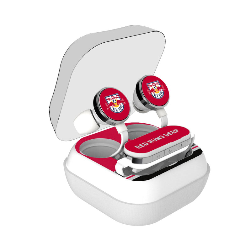 New York Red Bulls  Stripe Wireless Earbuds