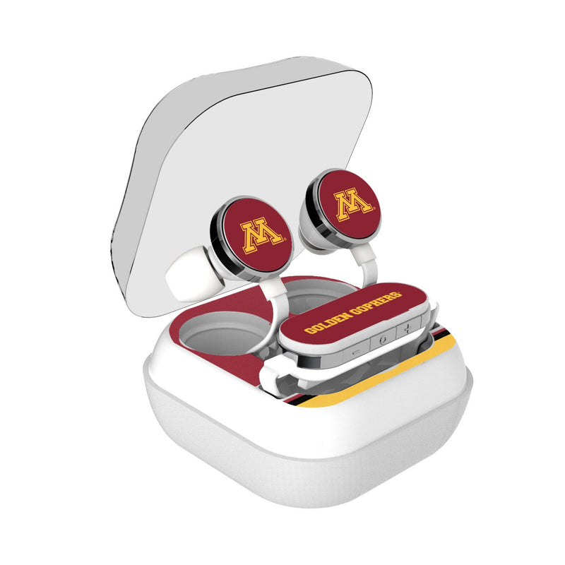 University of Minnesota Golden Gophers Stripe Wireless Earbuds