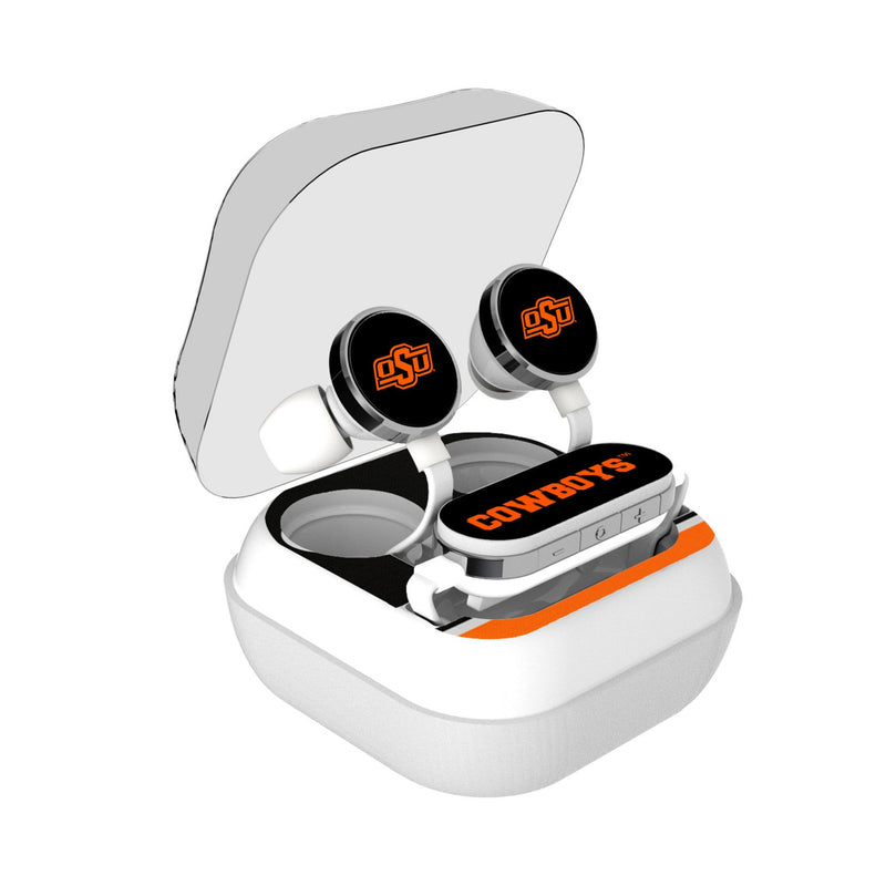 Oklahoma State University Cowboys Stripe Wireless Earbuds