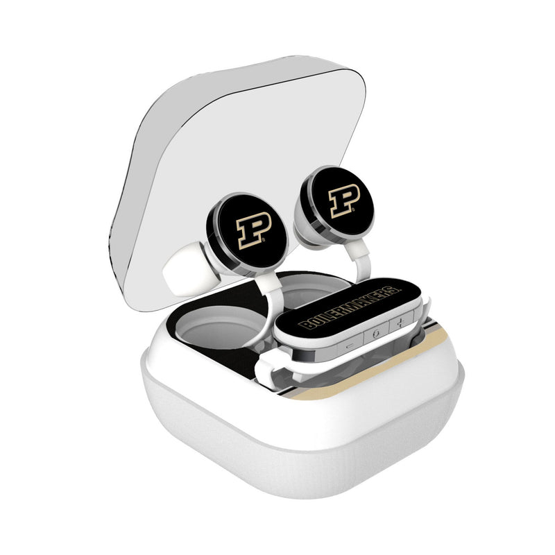 Purdue University Boilermakers Stripe Wireless Earbuds