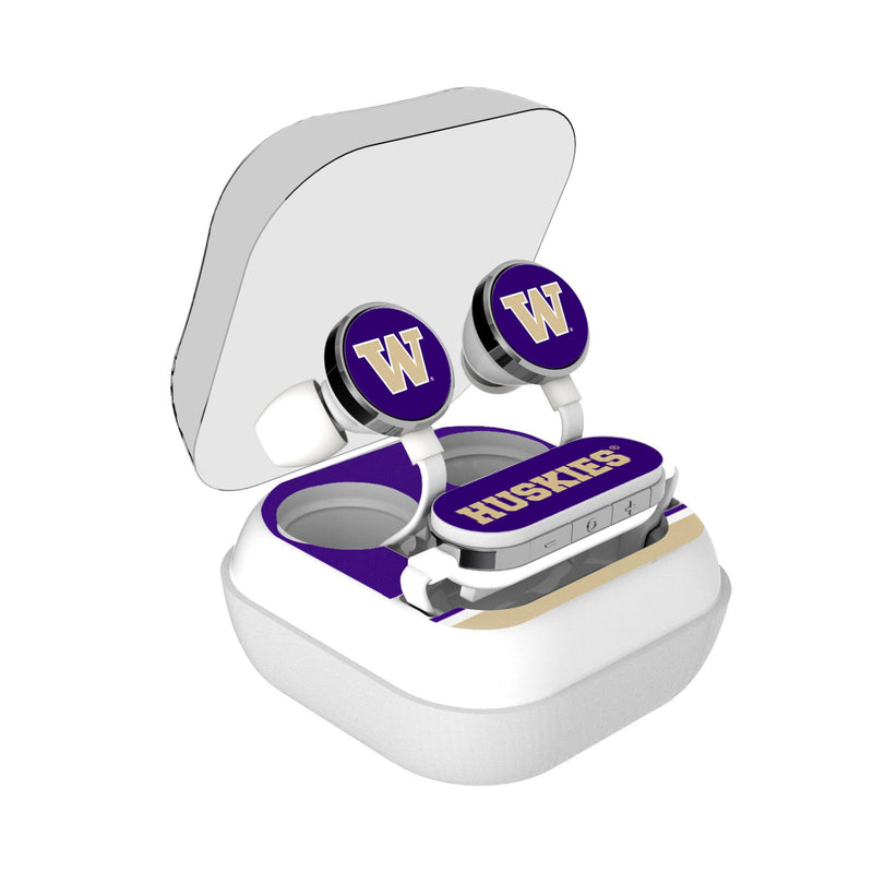 University of Washington Huskies Stripe Wireless Earbuds