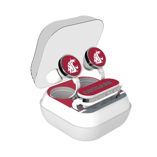 Washington State University Cougars Stripe Wireless Earbuds