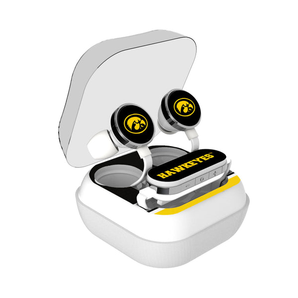 University of Iowa Hawkeyes Stripe Wireless Earbuds