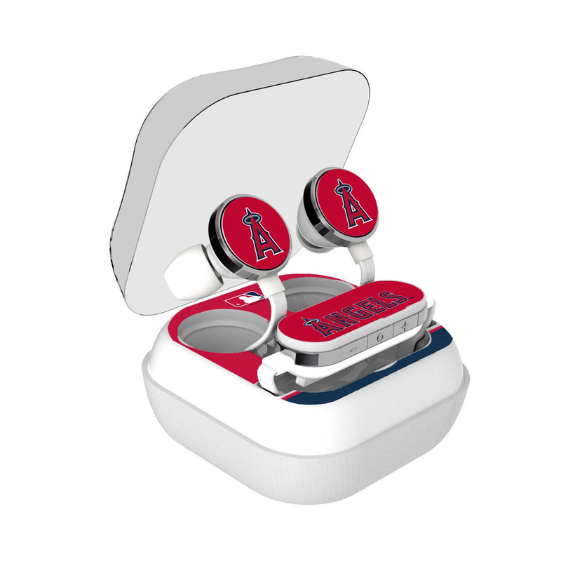 Los Angeles Angels Stripe Wireless Earbuds