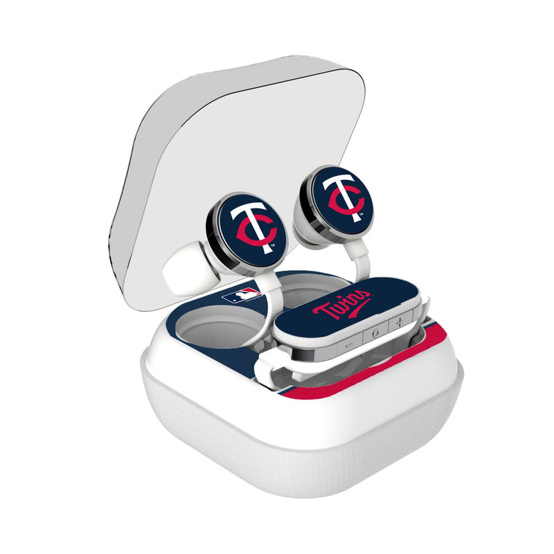 Minnesota Twins Stripe Wireless Earbuds