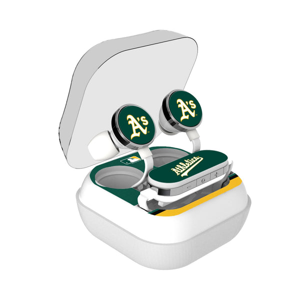 Oakland Athletics Stripe Wireless Earbuds