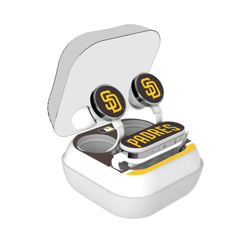 San Diego Padres Stripe Wireless Earbuds