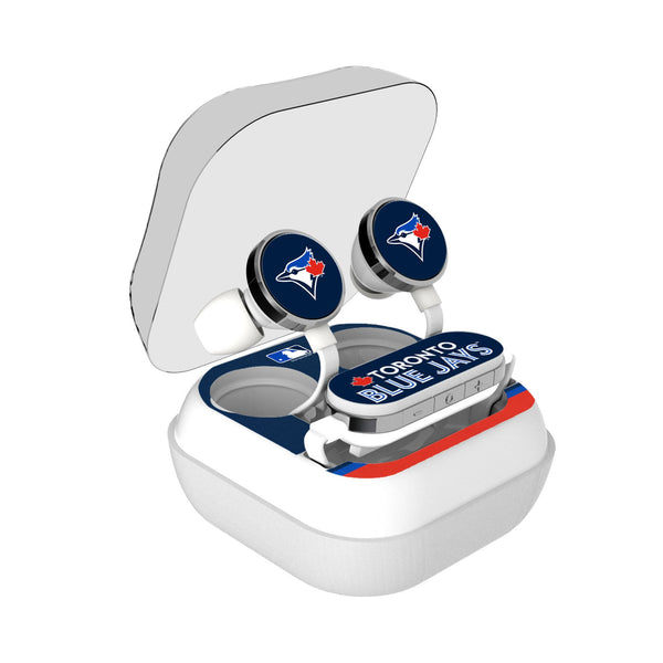 Toronto Blue Jays Stripe Wireless Earbuds