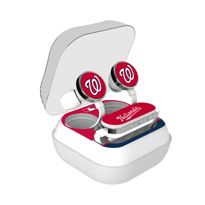 Washington Nationals Stripe Wireless Earbuds