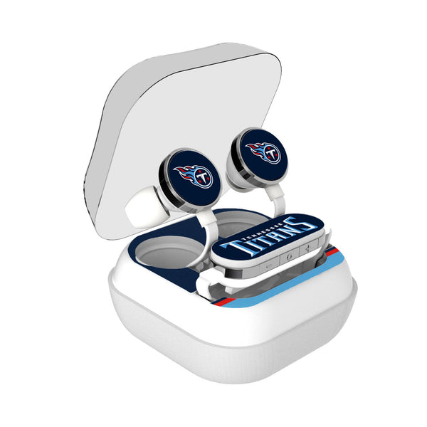 Tennessee Titans Stripe Wireless Earbuds