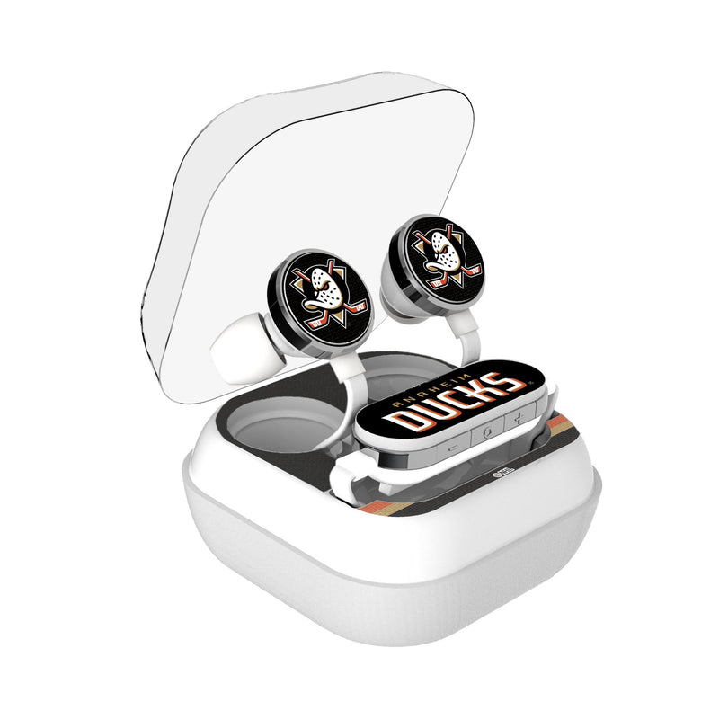 Anaheim Ducks Stripe Wireless Earbuds