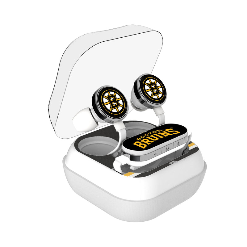 Boston Bruins Stripe Wireless Earbuds